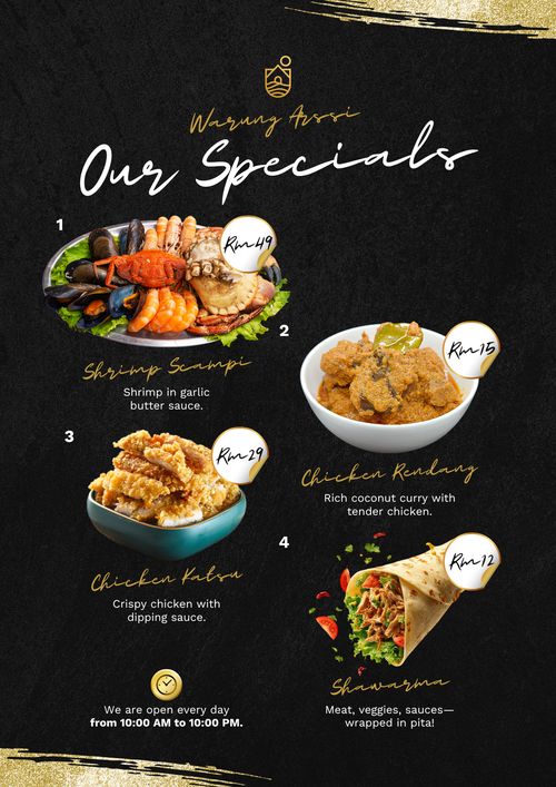 Contoh menu digital