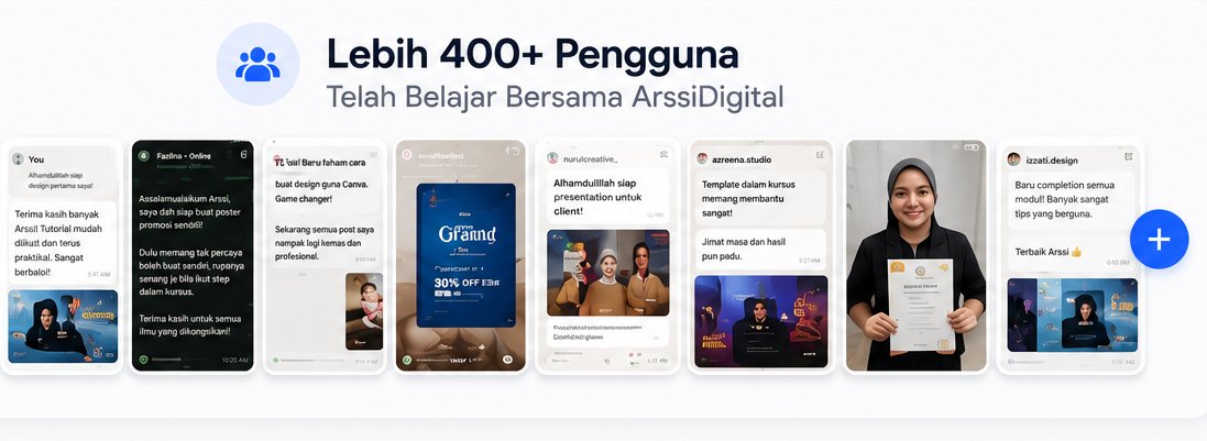 Lebih 400+ pengguna telah belajar bersama Arssi Digital