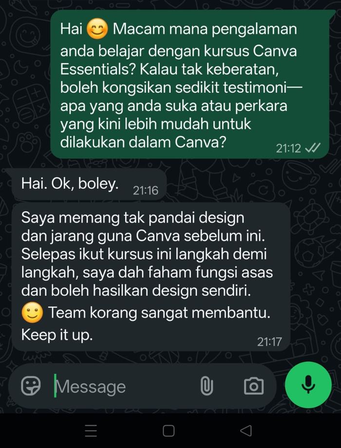 Testimoni pelajar Arssidigital
